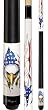 Patriotic Artistic Eagle & American Flag 58" Two-Piece Pool Cue (18-21 oz) - Billiards Equipment