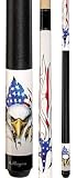 Patriotic Artistic Eagle & American Flag 58 Two-Piece Pool Cue (18-21 oz) - Billiards Equipment