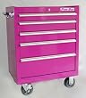 26" Five Drawer Rolling Cab