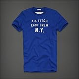 アバクロ ABERCROMBIE&FITCH 並行輸入品 メンズ 半袖 Ｔシャツ 【Seymour Mountain】ブルー