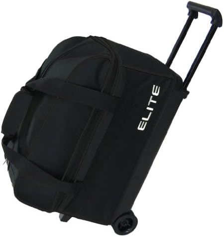 Elite Basic 2 Ball Roller Bowling Bag- Black ()