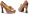 Women's 4 Inch Chunky Heel With Lace (Tan;12)