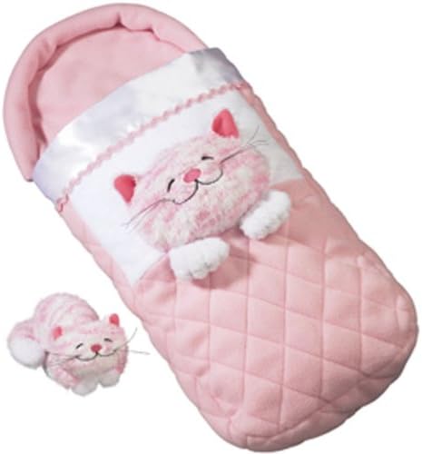 Slumber Party Sleeping Bag & Plush Kitty toy for dolls