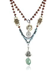 Love Heals Solstice, Carnelian braided Jade with Wire-Wrapped Turquoise Necklace