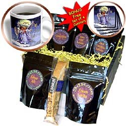 Angels - Heavenly Message - Coffee Gift Baskets - Coffee Gift Basket by 3dRose LLC
