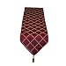 Diamond Damask 13" X 90" Burgundy Table Runner