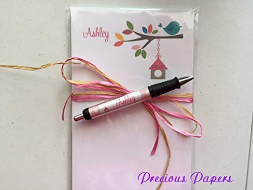 Personalized bird house pen and notepad set