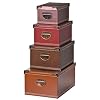 Deals List: 4 ct. Nested Leather Decorative Box Assortment