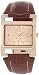 Invicta Women's 0587 Angel Diamond Accented Rose Dial Brown Leather Strap Watch