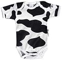 Freshwear Cow Print Baby Vest 3-6 months