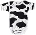 Freshwear Cow Print Baby Vest 3-6 months
