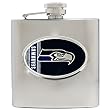 Seattle Seahawks 6oz Stainless Steel Hip Flask NFL Football (Available Engraved)
