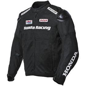 Honda Racing Mesh Mens Motorcycle Jacket Black L
