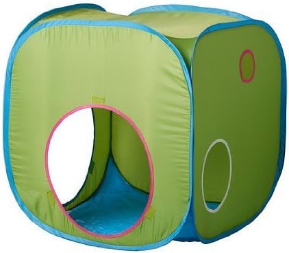 IKEA IKEA BUSA children's tent (length: 72 cm width: 72 cm height: 72 cm, Green Blue)