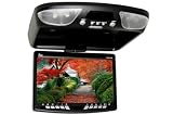 Brand New Tview T90dvfd black All in One Huge 9 Flip Down, Roof Mount Car Monitor with Built in Dvd, Cd, Mp3 Player + Usb Input + Sd Card Reader + Ipod Interface + Ir Transmitter + Dome Lights + Swiveling Screen and Built in Fm Modulator