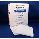 McKesson Performance Plus Gauze Sponge Cover Dressing Sterile 4"X4" Latex Free - 2 pack with 25 count in each (Total of 50)