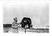 Historic Print (L): [Listening device used to detect approach of Zeppelins; operated by Spanish? soldier Apr