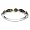 10k White Gold and Brown Rhodium Brown Diamond Band, Size 5