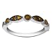 10k White Gold and Brown Rhodium Brown Diamond Band