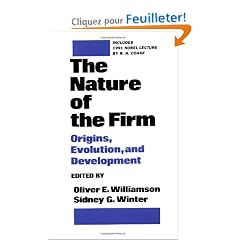The Nature of the Firm: Origins, Evolution, and Development