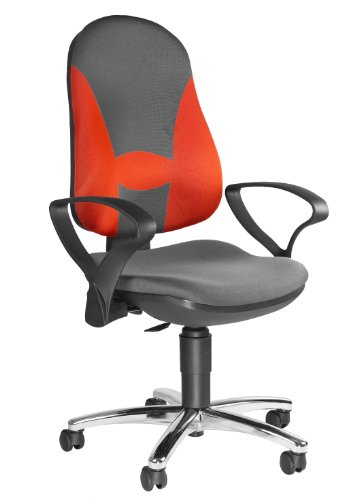 TOPSTAR 8809S HH4 B&uuml;rodrehstuhl Support S Sport orange-grau mit Armlehnen Preisvergleich