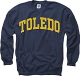 Toledo Rockets Navy Arch Crewneck Sweatshirt