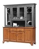 Amish USA Made 4-Door Americana Hutch Buffet - CVW-26-4740
