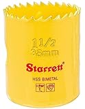 Starrett SH0112 Bi-Metal Straight 6-Pitch Hole Saw, HSS Teeth, 1-1/2 Diameter, 1-5/8 Cutting Depth, 