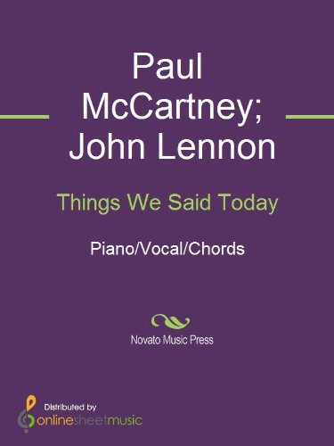 Things We Said Today