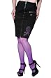 Living Dead Souls Womens CANDY SKULL PENCIL SKIRT- Black Living Dead Souls Womens CANDY SKULL PENCIL SKIRT- Black