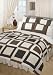 Bumper duvet cover set- Squares Chocolate double