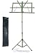 Portable Dark Green Folding Sheet Music Stand with Carrying Bag