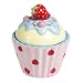 Ceramic Strawberry Cup Cake Storage Trinket Pot Box