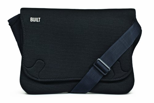 BUILT Neoprene Soho Laptop Messenger Bag, 16 inch, Black