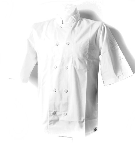 Dickies Plain Professional Chef Uniform Shirt Top - White