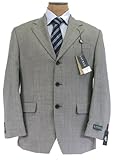 Ralph Lauren Mens SB 3 Button Athletic Fit Gray Sharkskin Wool Suit - Size 42S