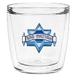 Bar Mitzvah Star of David 12 oz Double-Old-Fashioned Insulated Beverage Tumbler, Clear