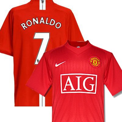 #7 Ronaldo Manchester United Home 07/09 Kid Soccer Jersey & Matching Short Set - For Youth Age: 6 - 8 Years Old.
