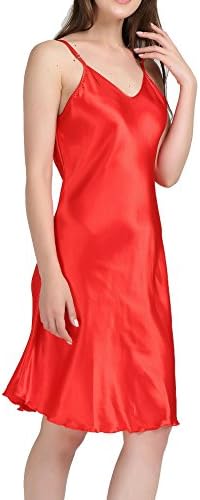 Vansiter Women's Nightgowns Slip Chemise Sexy Sleepwear Red XXXL