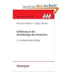 Einf�hrung in die Dialektologie des Deutschen