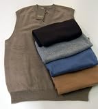 Apparel : Mens 100% Pure Cashmere Sweater Vest by Raffi