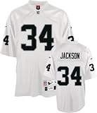 Men`s Oakland Raiders #34 Bo Jackson Road Throwback Premier Jersey - L
