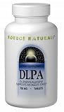 Source Naturals DLPA (DL-Phenylalanine) ( 60 Tabs, 375 mg ) (Blend of L-Phenylalanine & D-Phenylalanine)