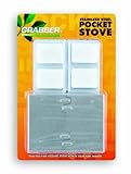 Grabber Outdoors Stainless Steel Adjustable Pocket Stove With 8 Fuel Tabs