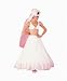 Apparel : New Full 11" Ruffle Drawstring Bridal Petticoat Wedding Gown Slip (112DS)