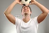 Wallmonkeys Peel and Stick Wall Decals - Junger Mann Mit Fussball - 18