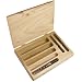 Alvord Polk 650-S-01 High-Speed Steel Construction Taper Reamer Set, Helical Flute, Round Shank, Uncoated Finish, 3-Piece (3/8 Inch, 7/16 Inch, 1/2 Inch Sizes) in Wooden Box