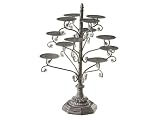 Server Grey Wash Twelve Cupcake Tower Iron Polyresin 15 X 15 X 20