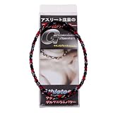Titanium Germanium Tornado Baseball/Softball Necklace - 20 Red/black