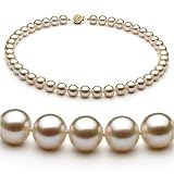 White 8-9mm AAAA Freshwater Pearl Necklace 16 inch Choker Length